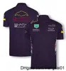 メンズTシャツF1レーシングチームユニフォーム男性と女性のラペルレーシングスーツ短縮ポロシャツチームオーバーオールプラスサイズはカスタマイズできます0406H23