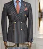 Erkek Suit Blazers İngiliz Tarzı Erkekler Takım Pantolonlu Çift Orman Kelime Ceket Klasik İş Resmi Parti Ceket 2 Parça 230406