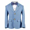 Costumes pour hommes Top Quality Big Boys Mariage Plaid 3 pièces pour adolescents enfants Tuxedo Blazers Party