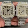 Orologi con diamanti di design VVS 2022 Orologio con diamanti ghiacciati in acciaio inossidabile di lusso personalizzato alla moda