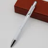 Penna regalo aziendale promozionale Penna a sfera di lusso in metallo da 1,0 mm Penne personalizzate personalizzate con testo di cancelleria logo MOQ 50 pezzi