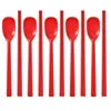 Наборы посуды 10 шт. Темно-синяя длинная ручка палочки для оправочных палочков Spoon STURENEAR STEAR MURE-UPARELICABLE SILICONE не скользящие суши-палочки