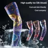 Knee Pads Warmer Outdoor Sport UV Protection Running Basketball Sun Tattoo Arm Sleeves Flower Cover