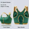Women's Tanks Plus Size 7XL Yoga Bras For Women Zipper Sports Crop Tops Fitness Sportgym Adjustable Straps Yuga Shockproof Bra Training Top