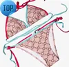 Vente chaude Designer Bikinis Femme Deux Pièces Bikini Avec Lettre Maillots De Bain Cristal Été Maillots De Bain Plage De Luxe Maillots De Bain Trois Points Maillot De BainF