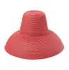 Yeni Kadınlar Geniş Kırık Şapka Moda Sahnesi Patkol İçbükey Şekli Fedora Şapkaları Yaz plajı kordon Güneş Koruma Kapağı YL53224792