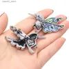 Pins Brooches 5PCS Natural Freshwater Shell Hummingbird Shape Exquisite Brooch Pendant For Jewelry Making DIY Earring Necklace Accessories Gif Q231107