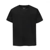 メンズTシャツ黒と白のヒップホップTシャツ快適なクールなファッションカジュアルプレーンTシャツxxl xxxl xxxxl