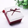 Bolsas de jóias 6 pacotes / lote Caixa de papel criativa fita arco pulseira relógios Kraft 9x8.5x5.5 cm casos de presente com pollow