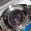 Relógio masculino clássico de alta qualidade movimento mecânico automático designer de moda 42mm relógios espaço Montre de Luxe relógio de pulso masculino de luxo inoxidável