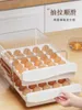 Botellas de almacenamiento Caja de huevos tipo cajón para refrigerador Contenedor de arreglo de cocina para el hogar
