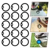 Colliers pour chiens, 15 pièces, étiquette d'identification professionnelle, silencieux, en Silicone, cercle muet utile pour animaux de compagnie, chat (noir), étiquettes