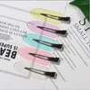 Hair Accessories 6cm Clear Crystal Girl Hairpin Duckbill Bangs Clip Baby Colorful Glitter Pin Sparkle Style