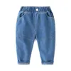 Jeans 2-8Y Children's Boys' Jeans Pants Children's denim Trousers Spring and Autumn Elastic Waist Jeans Baby Boys' Clothing 230406