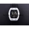 YS JB RM052-01 슈퍼 클론 액티브 투르 빌론 시계 손목 시계 두개골 디자이너 RM52 다이아몬드 중공 자동 메카니카 세라믹 231 Montres de Luxe