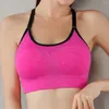 Yoga Outfit Femmes Sports Bras Strappy Rembourré Support Moyen Soutien-gorge Entraînement Une Épaule Sexy Mignon