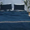 Battaniyeler gerçek Fransız keten düz tabaka ile işlemeli sınır taş yıkanmış keten yumuşak yatak nefes alabilen battaniye ultra yatak ev