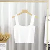 Réservoirs pour femmes YEMOGGY Femmes Tricoté Sangle Débardeurs Été Camisole 2023 Col Carré Sans Manches Court Soutien-Gorge