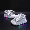 Sneakers 2023 Kinderschoenen Jongens Sneakers Leer Waterdicht Air Mesh Schoenen Wit Kinderen Sport Hardlopen School TrainersMeisjes SneakerL231106