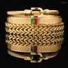 Bracelet Classique Plaqué Or Croix En Acier Inoxydable Charme Manchette Bracelets Multiple Tressé Sportif Hommes Femmes Bracelets Pulsera