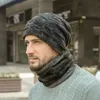 Designer Mens Beanie And Scarfs Set Hat Scarf Warm Winter Adults Ski Mask Hair Bonnet Gorro Black Navy Red Khaki Grey