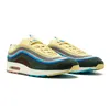 Hommes en plein air Femmes Chaussures de course 97s Sean Wotherspoon Bright Violet Noir Or Argent Bullet Midnight Navy Bred Sail réfléchissant entraîneur pour hommes