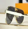 Mode populaire ontwerper 1897 heren zonnebril klassieke retro metalen pilootvorm bril zomer eenvoudige zakelijke stijl Anti-Ultraviolet geleverd met etui