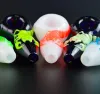 4inch Glow In The Dark Smoking Pipes Scorpion Hand Pipes Luminous can put customer logo by UPS DHL