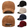 Casquettes de cyclisme Vintage Hip Hop femmes hommes printemps automne velours côtelé casquette de Baseball chapeau soleil réglable