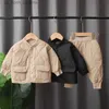 Clothing Sets Winter Autumn Baby Boys Clothes Full Sleeve Solid Pants Cotton Suits Children Clothing Toddler Tracksuits