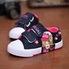 Sneakers Fashion Baby Girl Shoes Flats Kids Cartoon Canvas Shoes Beading Denim Breattable Girls Sneakers Casual Sports Shoes For Barnl231106