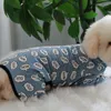 Vêtements pour chiens Combinaison pour animaux de compagnie Quatre pieds Salopette en coton mince Chiot Vêtements pour petits chiens Pyjamas Sweat à manches longues Chihuahua Caniche