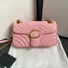 6A designers bags Women Shoulder bag marmont handbag Messenger Totes Fashion Metallic Handbags Classic Crossbody Clutch Pretty 001