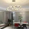 الثريات الدائرية الحديثة الكريستال LED الثريا لدرج فيلا غرفة المعيش