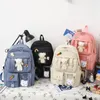 Backpack 5 PCs Desen Sets School School School Girls Women Backpackd Student Kids Outdoor