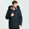 Masculino de casaco de inverno masculino masculino de manga longa parka casaco de casaco masculino colarinho de peles de colarinho de pêlo homem tamanho de cor sólida m-3xl