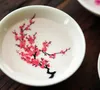 Statuette decorative Giapponesi Magic Cherry Blossom Sake Cup Bowl Scolorimento della temperatura Cambiamento di colore con acqua fredda Dessert natalizio