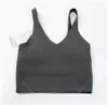 Yeni Lu-088 Kadın Spor Yoga Sütyen Seksi Tank Top Sıkı Yoga Yelek Göğüs Pedi Yok Yumuşak Atletik Fitness Giysileri Özel LL LOGO