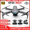 KF101 Max Drone 4K Professional 5G Wi-Fi Dron HD EIS Camera Anti-Shake 3-осевая каркасовая каркаса RC RC Foldable Quadcopter