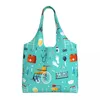 Shopping Bags Elements Groceries Bag Canvas Shopper Tote Shoulder Large Capacity Portable Health Care Nursing Handbag