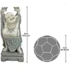 Decorações de jardim Design Toscano KY356 Jolly Ei Rindo Buda Estátua de decoração estilo asiático 11 polegadas de largura 9 profundo 26 alto