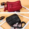 Evening Bags All-Match Solid Shoulder Bag Soft Leather Multi-Compartment Large Capacity 2023 High Quality Woman