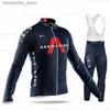 Radfahren Jersey Sets INEOS Grenadier 2023 Lange Seve Radfahren Sets Bicyc Kleidung Breathab Berg Radfahren Kleidung Anzüge Ropa Ciclismo Verano Q231107