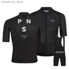 Cycling Jersey Sets PNS 2023 Maillot de cyclisme costumes vêtements de cyclisme Maillot vêtements de cyclisme cuissard à bretelles ensemble hommes vélo Ropa Ciclismo PAS NORMAL STUDIOS Q231107