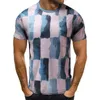 Erkek Tişörtleri İlkbahar Yaz Gevşek Gömlek Bluz O boyun baskılı gündelik moda üstleri kısa kollu tişört