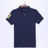 Herren-Polo-Top, T-Shirt, kurzärmelig, groß oder Pony, Größe S-2XL, mehrfarbig, Stickerei, klassisch, Business, Freizeit, Baumwolle, atmungsaktiv