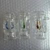 Pyrex Skull Glas Ölbrenner Rohr Wasserbong Dicke kleine Bubbler Bongs mit 10 mm männlichen Brennern Klarer Schlauch Mini Dab Rigs zum Rauchen von Wasserpfeifen