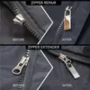 Zipper em casa a guia Pull Substacement Metal Zipper MEND Fixer para malas Backpacks Backpacks Botas KDJK2304