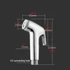 Bathroom Shower Heads 4PCSset Toilet Bidet Sprayer Set Guns Handheld Faucet Bath Tap Head Self Cleaning 230406