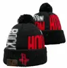 Lyxiga mössor raketer beanie houston designer vinter män kvinnor modedesign stickade hattar fall ull cap brev jacquard unisex varm skalle sport stickad hatt a0